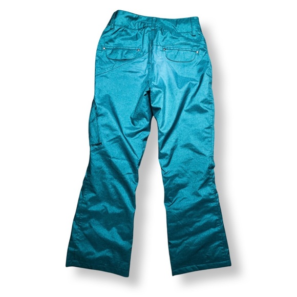 Women’s OP TECHRIDE Snow pants, Size M (8-10), Blue Green - Picture 4 of 4
